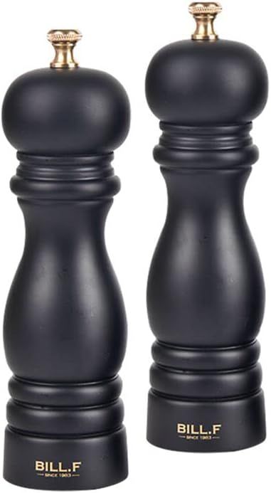 BILL.F Pepper Mill and Salt Mill Grinder, 7 Inch Wooden Salt and Pepper Shakers Set of 2 With Adjustable Ceramic Rotor and Easily Refillable added by mavel Schultz