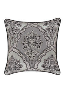 Five Queens Court Silverstone Silver 20 Inch Square Decorative Throw Pillow added by Georgia Oconnor