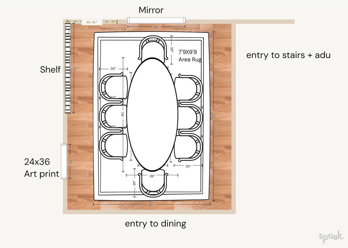 Craft Room Layout designed by Hannah Petterson