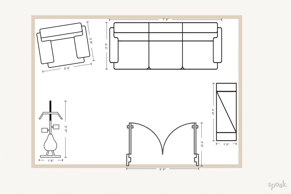 Game Room Floor Plan designed by lindsay mast