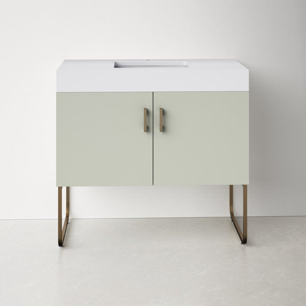 Thivya 36" Single Bathroom Vanity Set added by SABi iNTERIORS