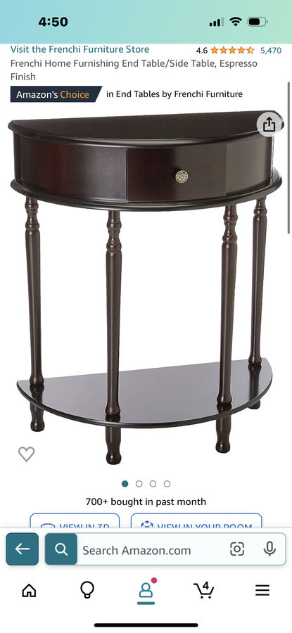 Half Circle Side Table  added by Sarah Fleet