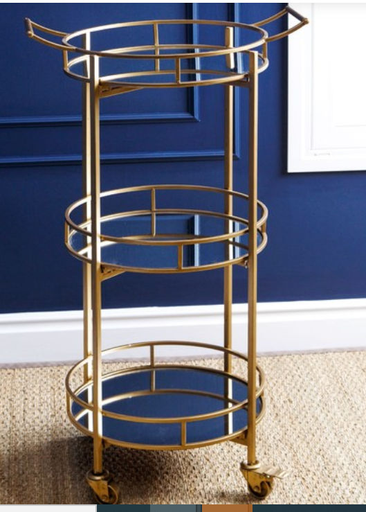 Marsha 3-Tier Cylinder Bar Cart - Contemporary - Bar Carts - by Abbyson Living | Houzz added by Laura Dinan