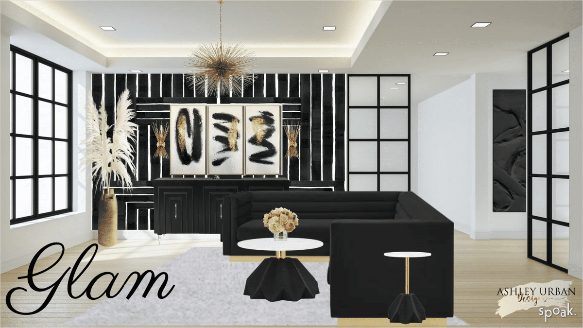 Kitchen + Living Room Inspiration designed by Ashley Urban