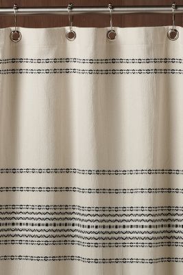 Coyuchi Rippled Stripe Organic Shower Curtain added by Bethesda Home Stylist