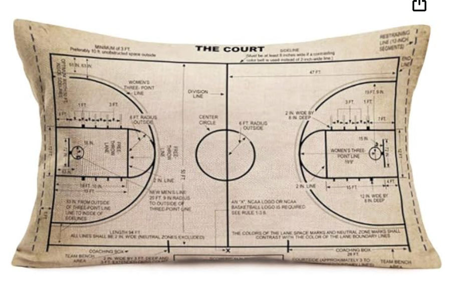 Sport Court Throw Pillow Covers Basketball Playground Drawing added by Nayeskie Rodriguez