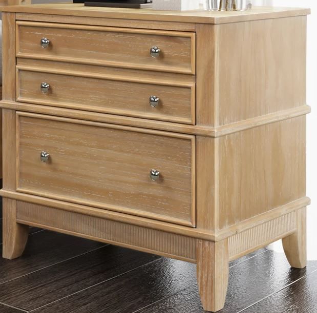 Ailish 3 - Drawer Solid Wood Nightstand in Natural added by Emily Wainwright