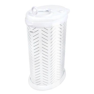 Ubbi Steel Diaper Pail - Herringbone added by Lisa Klapper