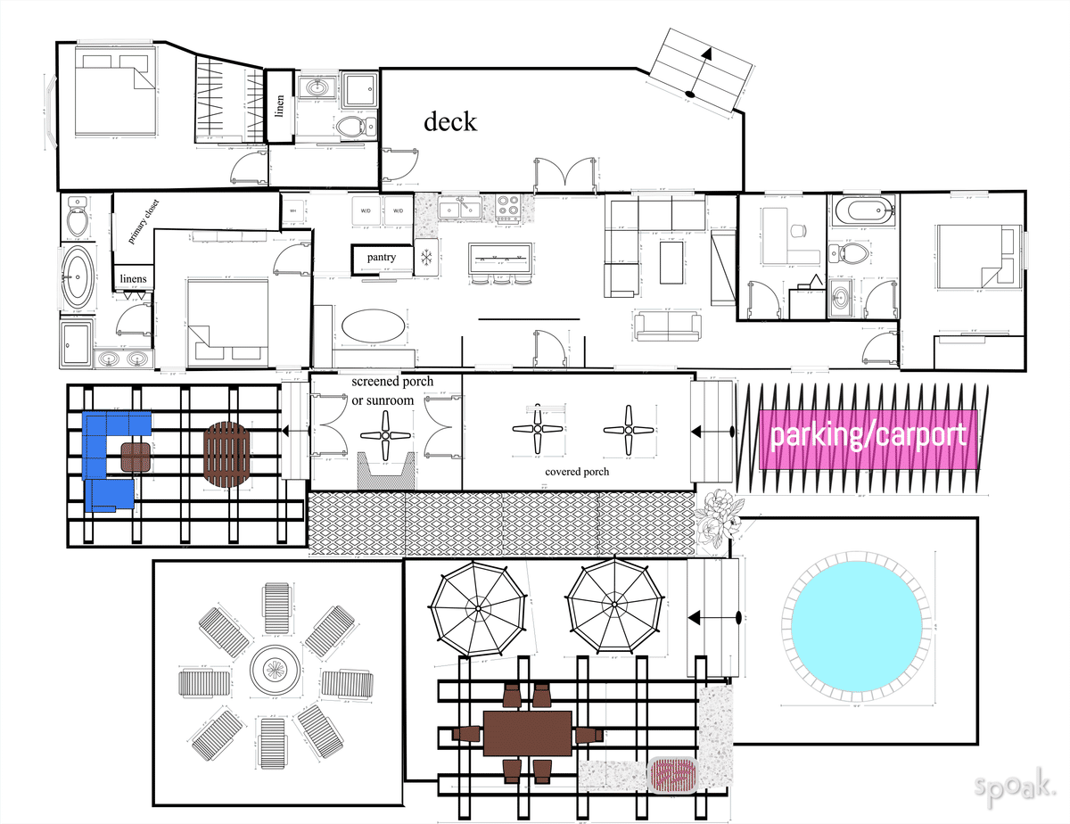 Three Bedroom House Plan designed by DeAnna Rich