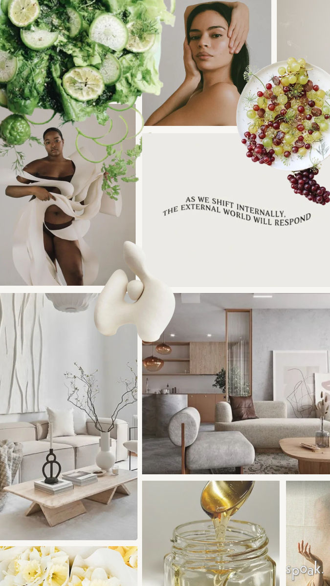 Organic Kitchen + Living Room Ideas designed by Christina Viana Mendes
