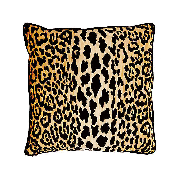 Serengeti Pillow with Feather Down Insert & Black Velvet Trim added by Hadley Boyle