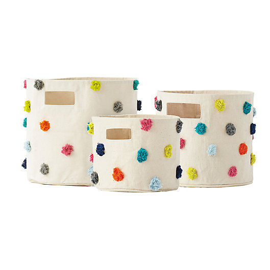 Pehr Pom-Pom Pint Canvas Storage Bin added by Kate Lynn Nemett