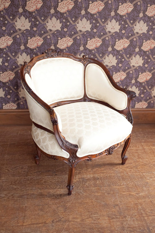 A French Carved Tub Chair. added by Erin Kirwan