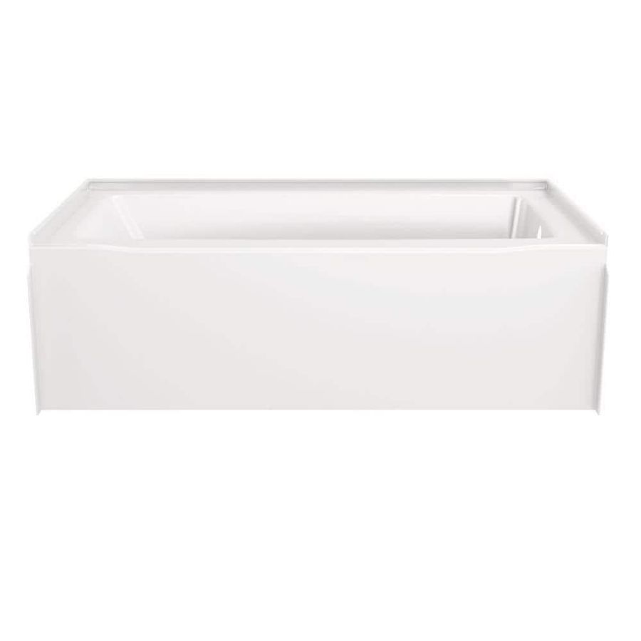 Delta Classic 500 60 in. x 32 in. Alcove Deep Soaking Bathtub with Right Drain in High Gloss White B23605-6032R-WH - The Home Depot added by Jayme Weaver