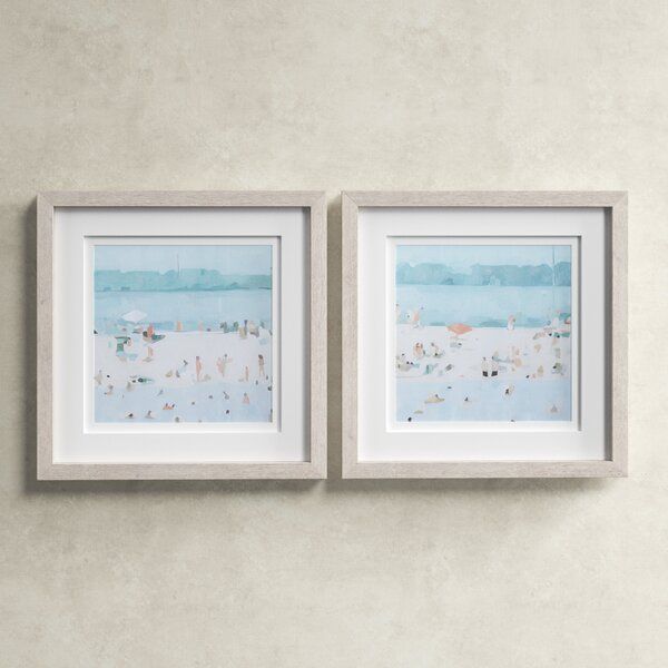 'Sea Glass Sandbar' 2 Piece Framed Painting Set added by Cornelia Spiske