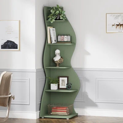 Millwood Pines Arhab Corner Bookcase | Wayfair added by Alice Zhou