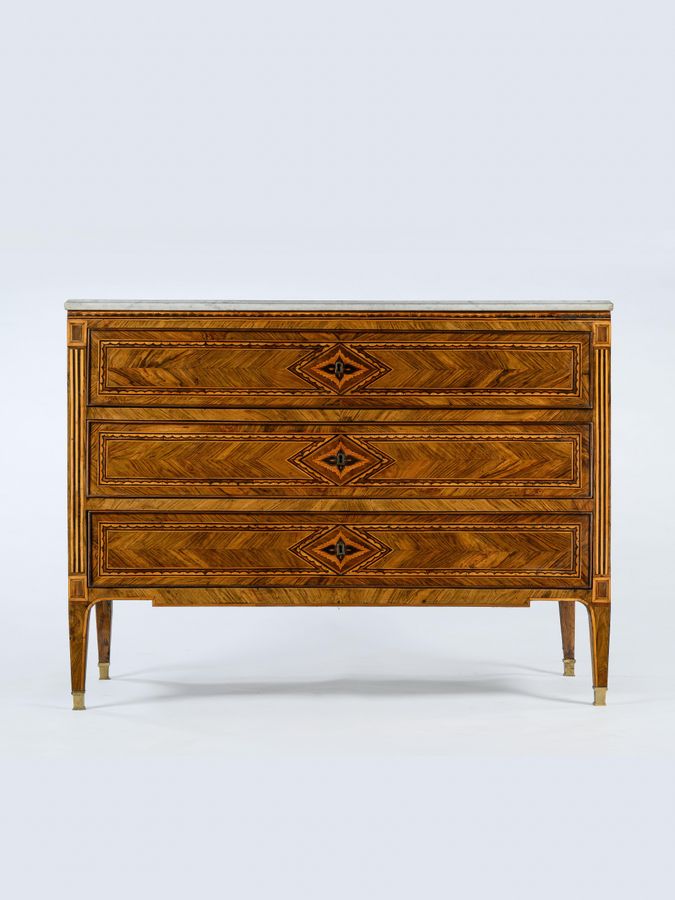 18th Century Walnut Parquetry Chest of Drawers added by Shelley Cekirge