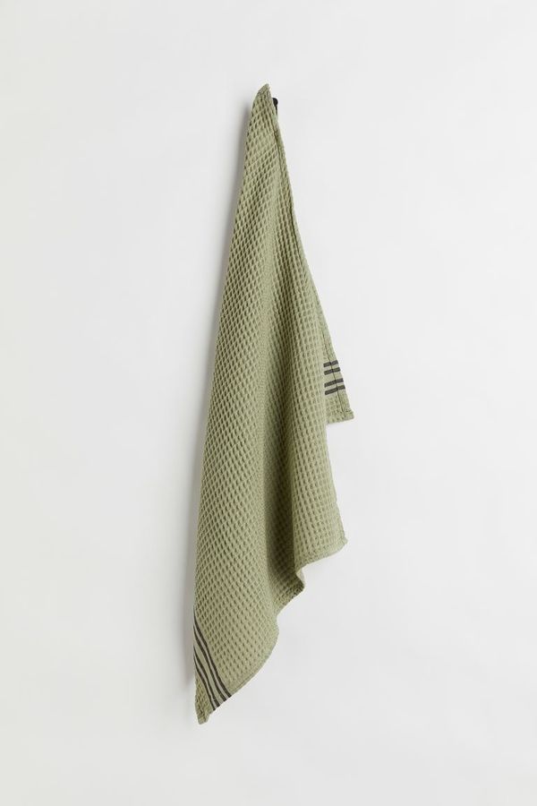 Waffled Tea Towel - Khaki green - Home All | H&M US added by Spoak Member