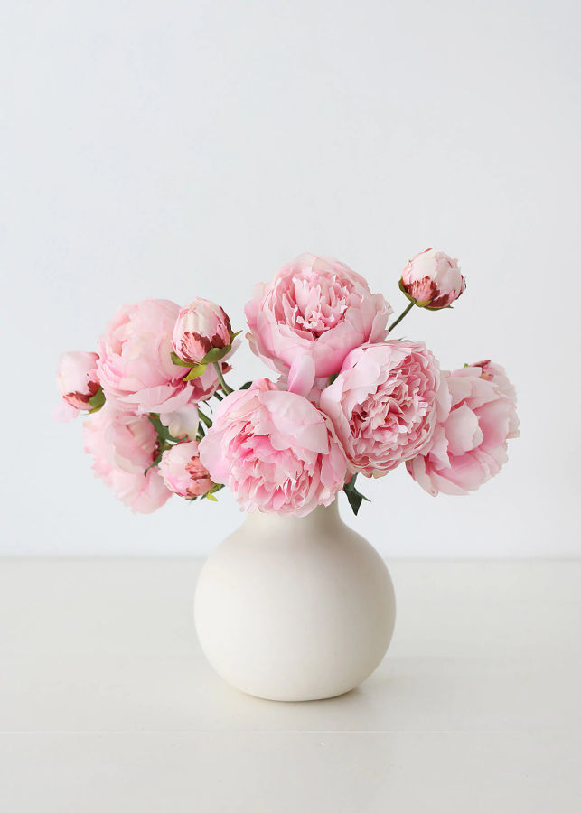 Pink Faux Flower Bundle of Peonies - 21.5 added by Colette Peters