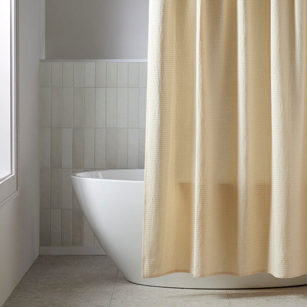 Felix Cotton Waffle Shower Curtain added by Carla Gonçalves