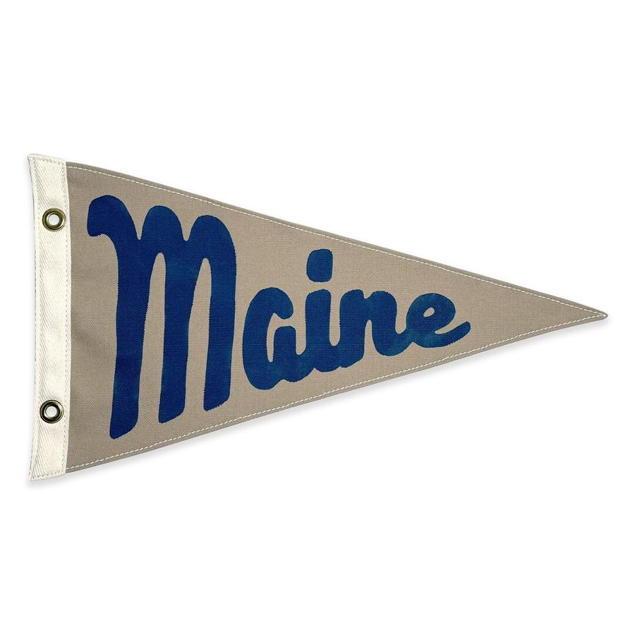 Maine Script Vintage-inspired Canvas Pennant - Etsy added by sallie tyler
