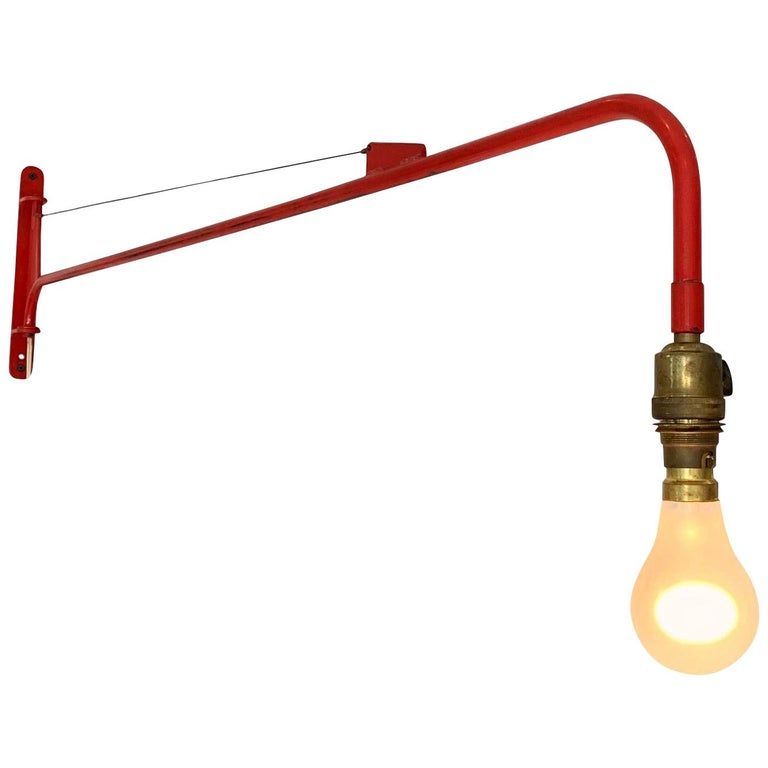 Jean Prouvé Style Swing Arm Jib Sconce added by Hayley Andreesen