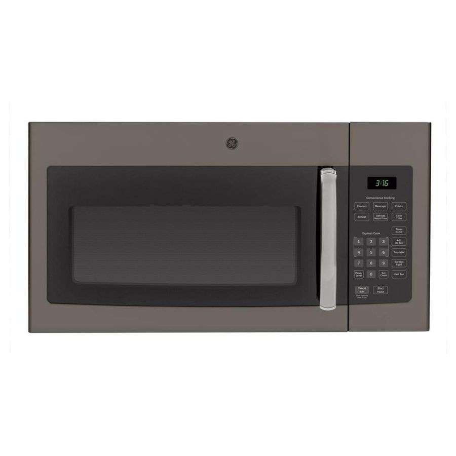 GE 1.6 cu. ft. Over the Range Microwave in Slate, Fingerprint Resistant JVM3160EFES - The Home Depot added by Cindy Conaway