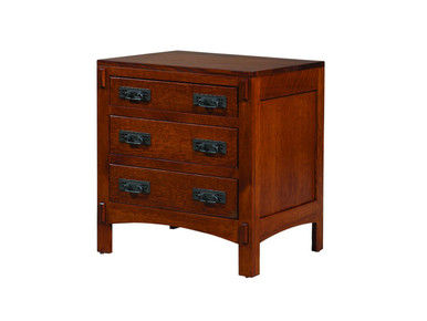 American Craftsman Three Drawer Nightstand  - Willow Furniture added by Crystal Coleman