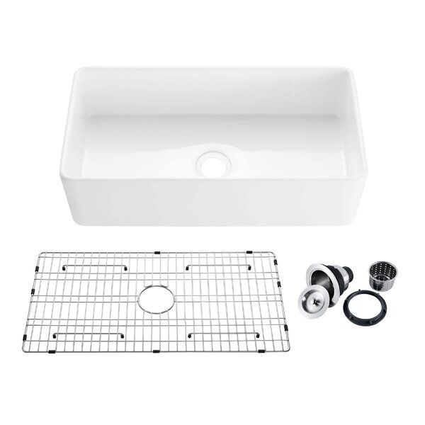 Pure 36" W Single Bowl Fireclay Farmhouse Kitchen Sink added by Rene Rohland