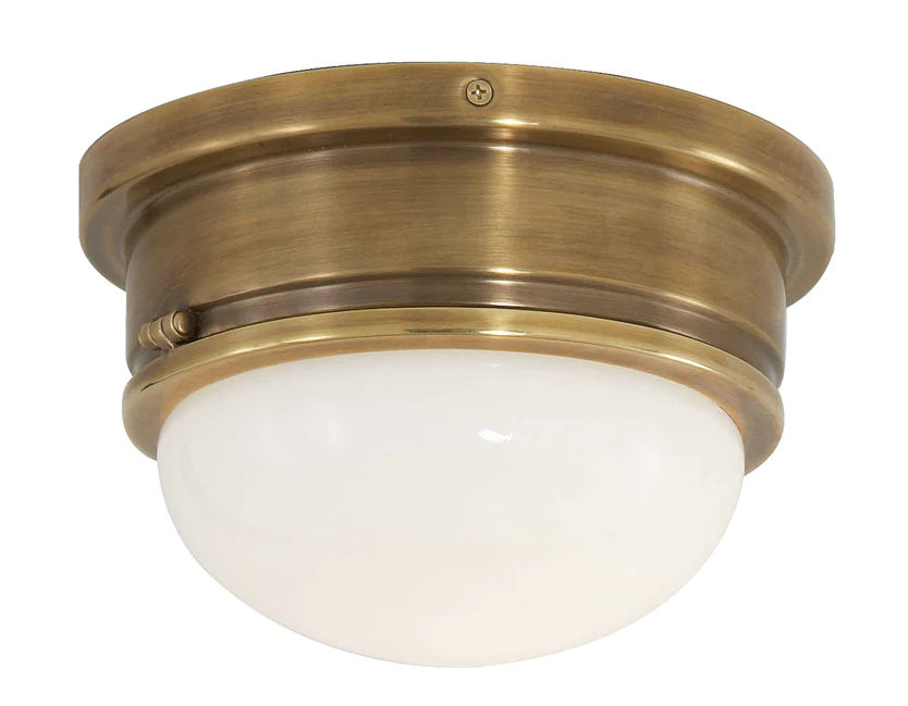 Chapman & Myers Marine 8 Inch 1 Light Flush Mount | Capitol Lighting 1800lighting.com added by Mary Bolway