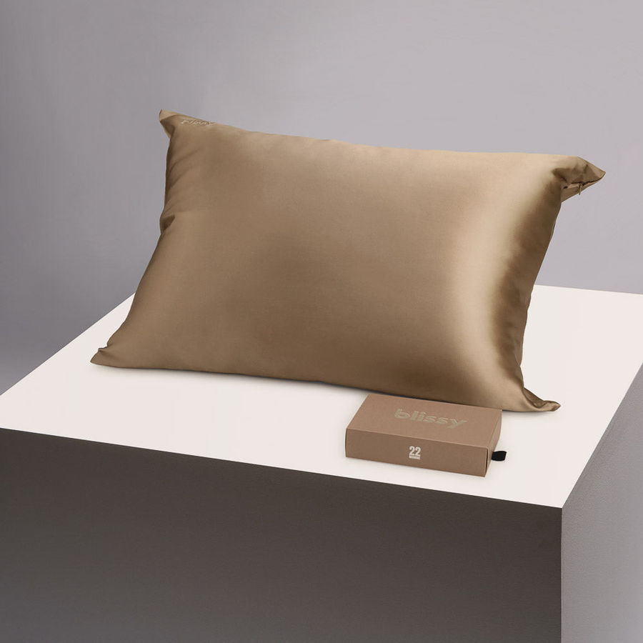 Blissy 100% Mulberry 22-Momme Silk Pillowcase - Taupe - King added by Virginia Shiel