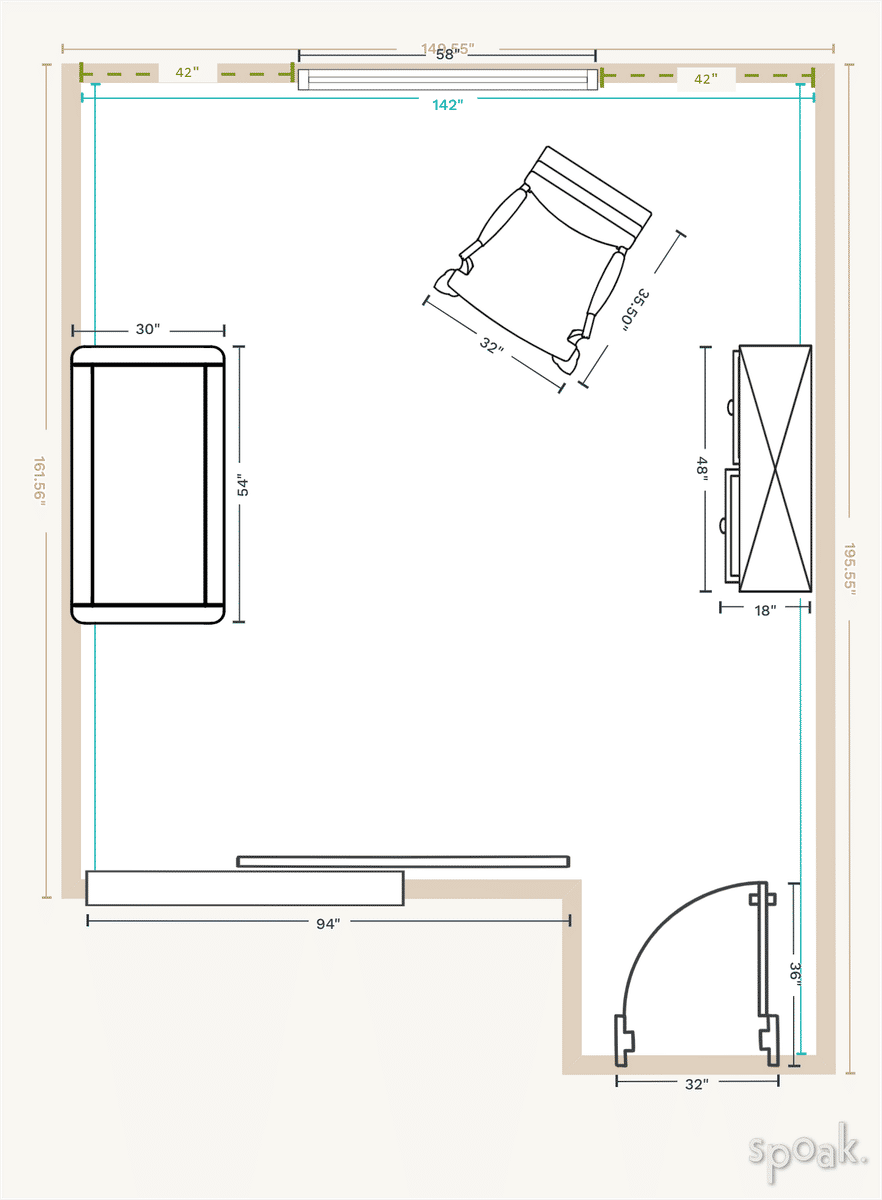 Nursery Floor Plan designed by Jessica Amereno
