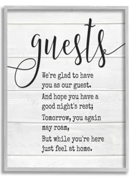 Gracie Oaks Guests Feel at Home by Lettered and Lined - Textual Art Print | Wayfair added by Lauren Houston