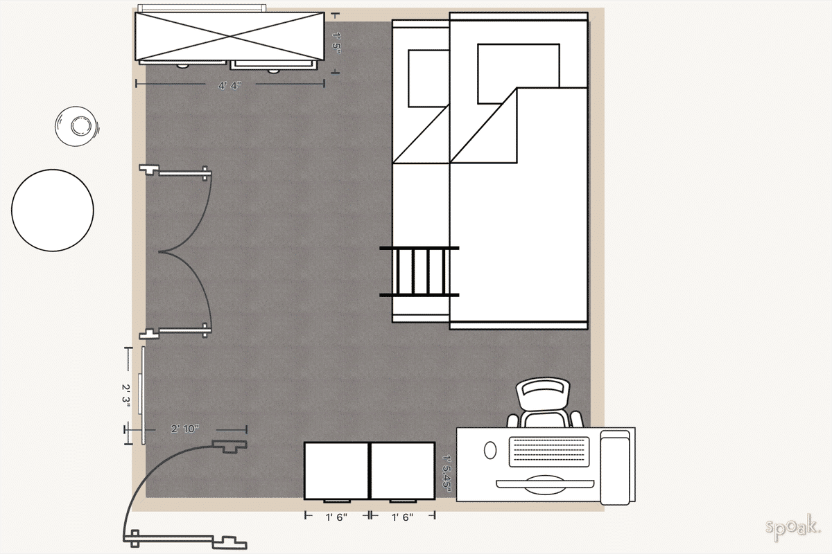 Office Plan designed by Jasmin Pizarro