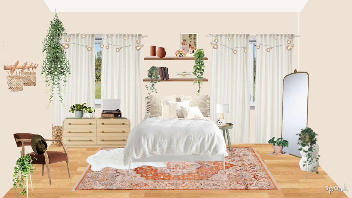 Boho Dorm Room Inspo designed by Becca Ferguson