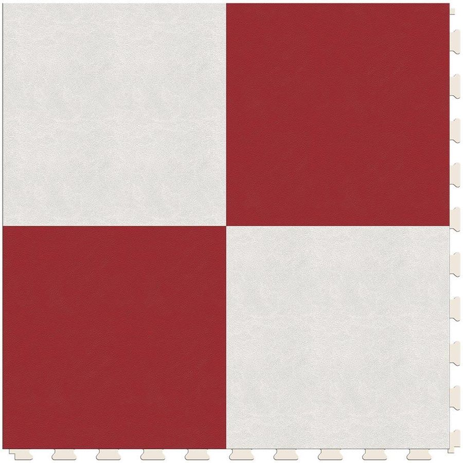 EverLast Tile® Soda Pop Collection White and Red 20 x 20 Floating Luxury Vinyl Tile (16.7 sq.ft/pkg) added by Sara Charlesworth