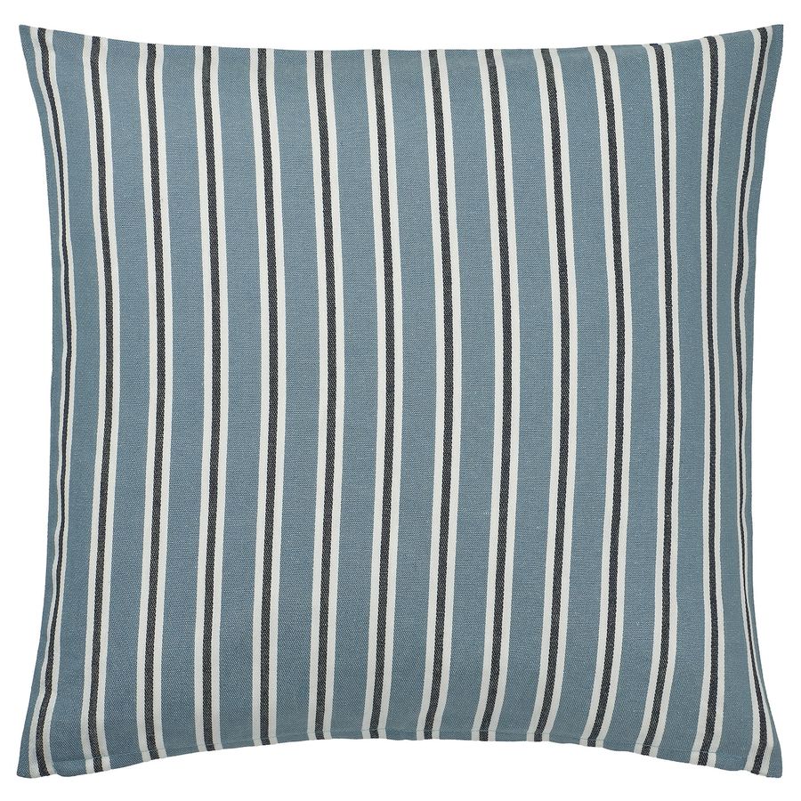 KORALLBUSKE Cushion cover, light blue white/stripe pattern, 20x20" - IKEA added by Ally Schellong