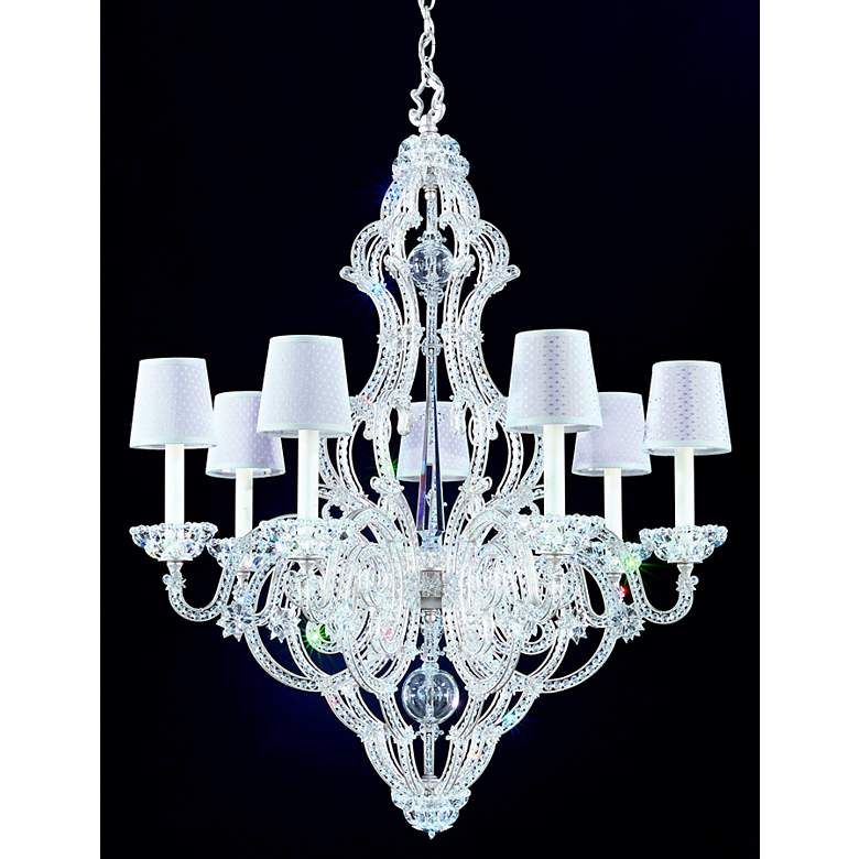 Schonbek Zade Collection 28" Wide Chandelier with Shades added by Sandy Schargel Interiors