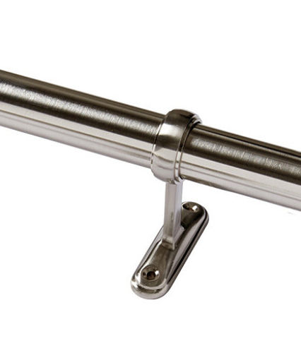 Single Rod Drapery Kit Polished Nickel 48-88" (2) added by Mary Kate Blum