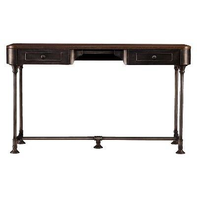 Elmore 2 Drawer Wood/Metal Writing Desk - Tobacco - Aiden Lane added by ANNE SWANSON