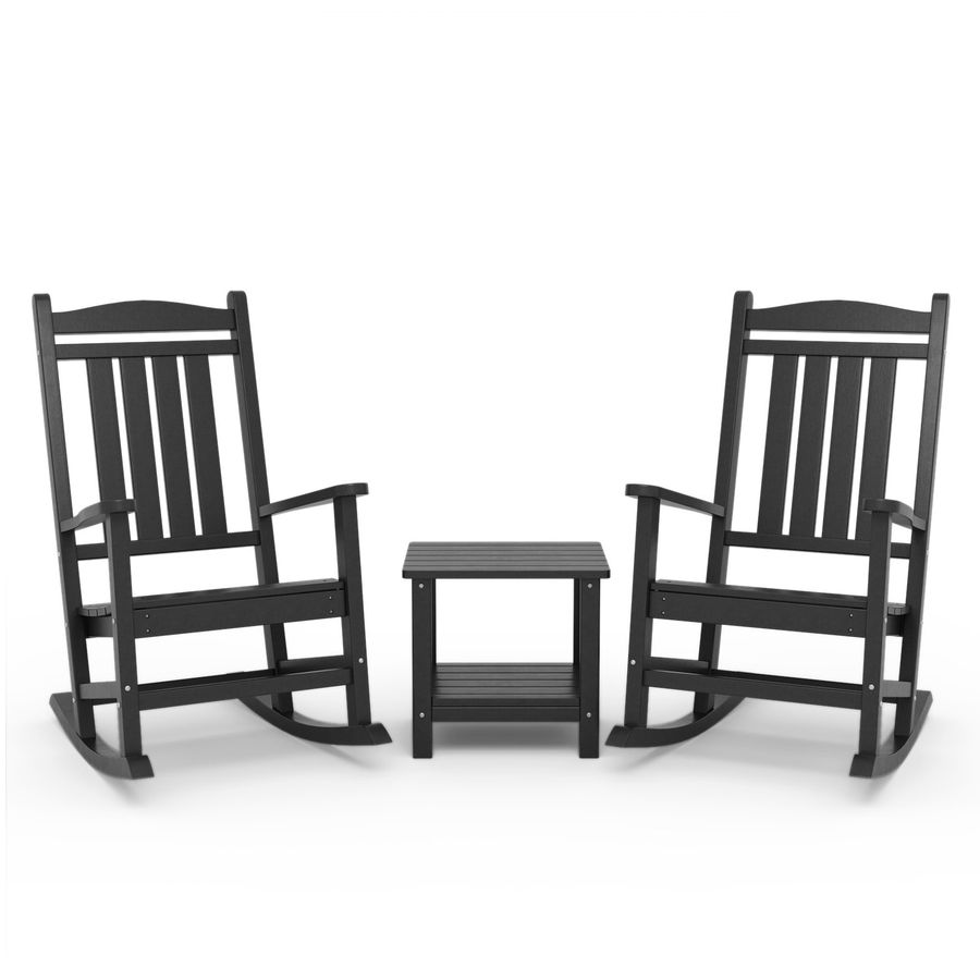 Winston Porter Rasima Outdoor Rocking Chairs with Table & Reviews | Wayfair added by sallie tyler