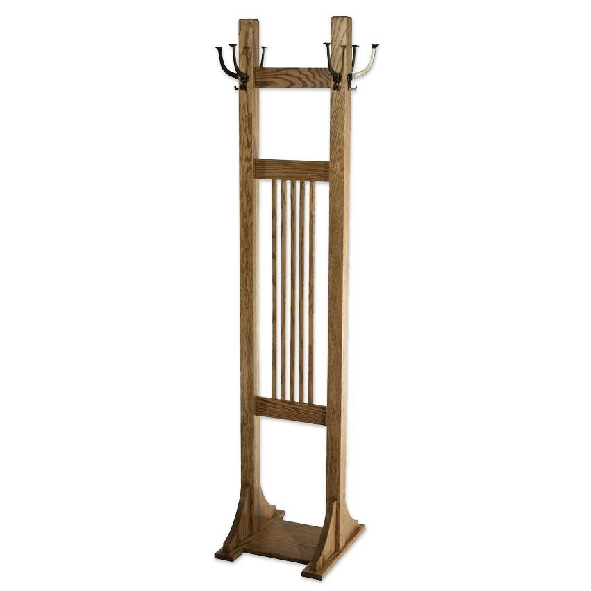 Amish Hardwood Mission Double Coat Tree with Six Mission Hooks added by Sally Tolka