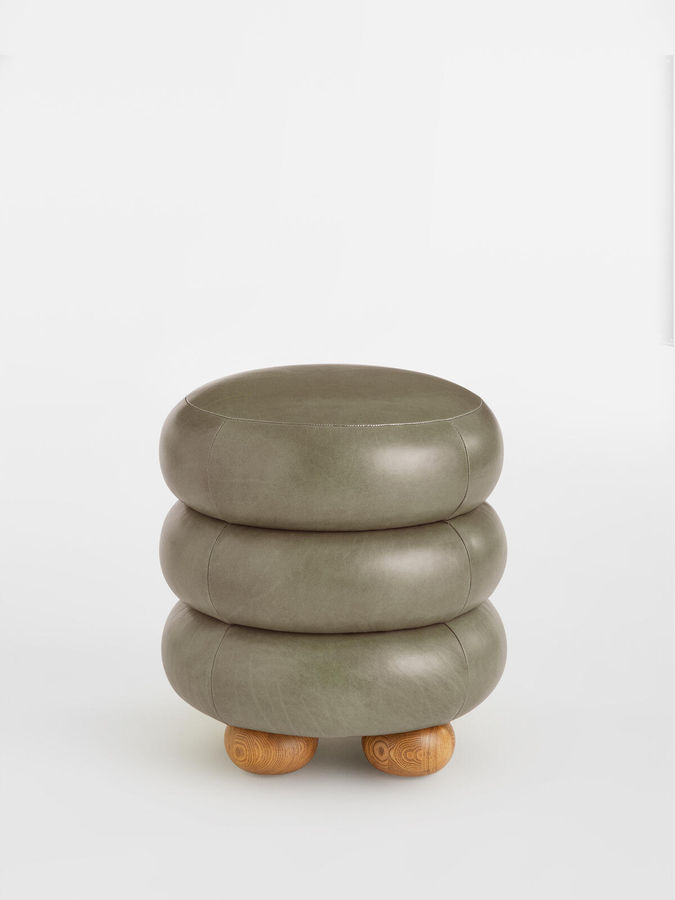 Tetbury Stool, Sycamore Leather UK - Soho Home added by cat mcdonough