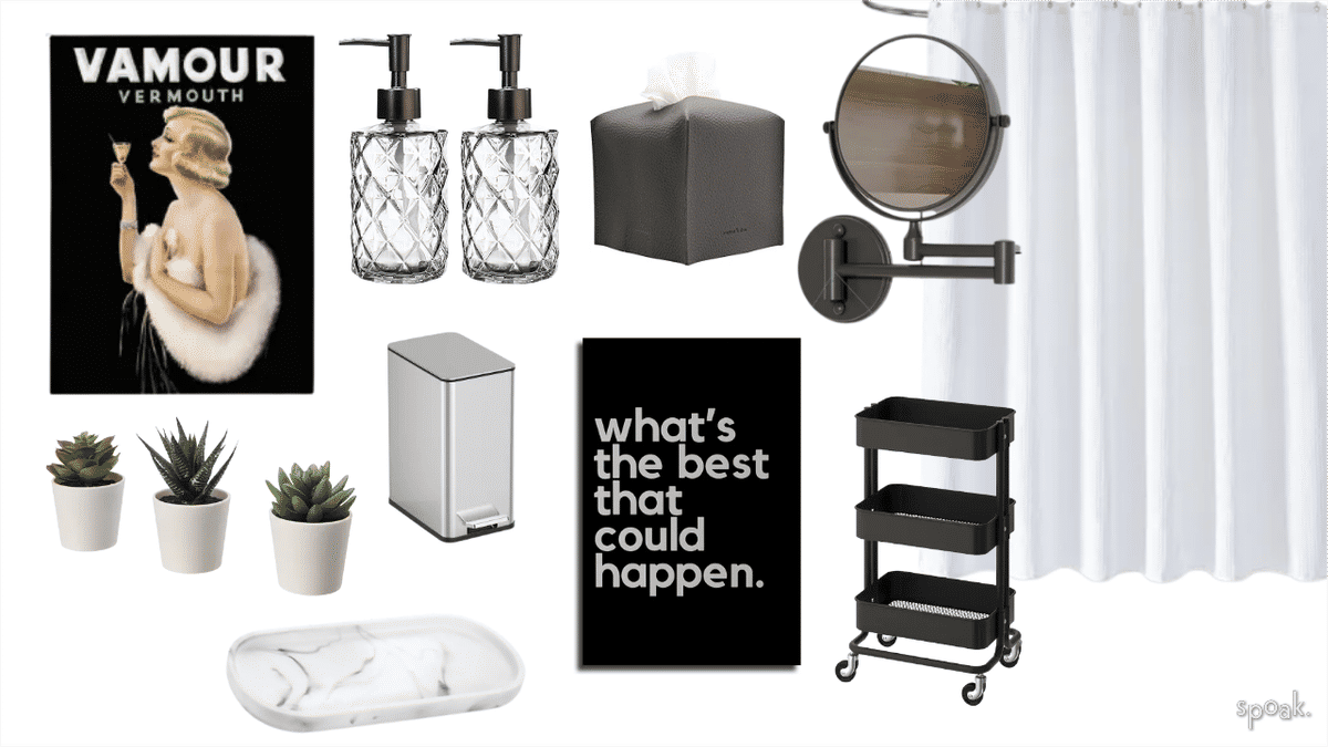 Bathroom Inspiration designed by Sara Van Allen