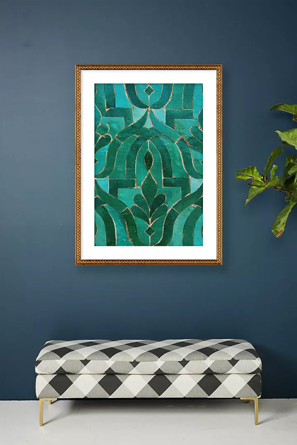 Moroccan Tile Wall Art added by Home Stylist Palo Alto
