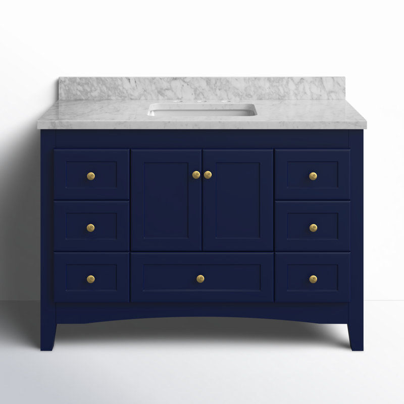 Fresno 48'' Single Bathroom Vanity with Top added by Ayesha Anwar