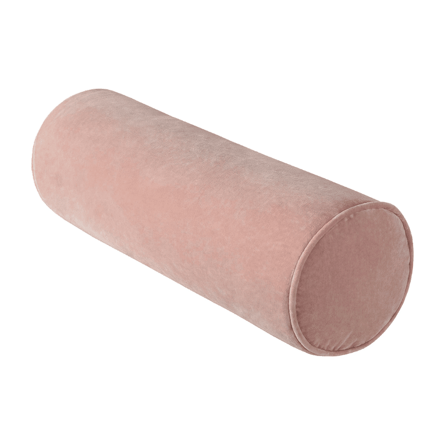 Cotton Velvet Bolster in Pink now available at Jungalow® added by Piper Wallace