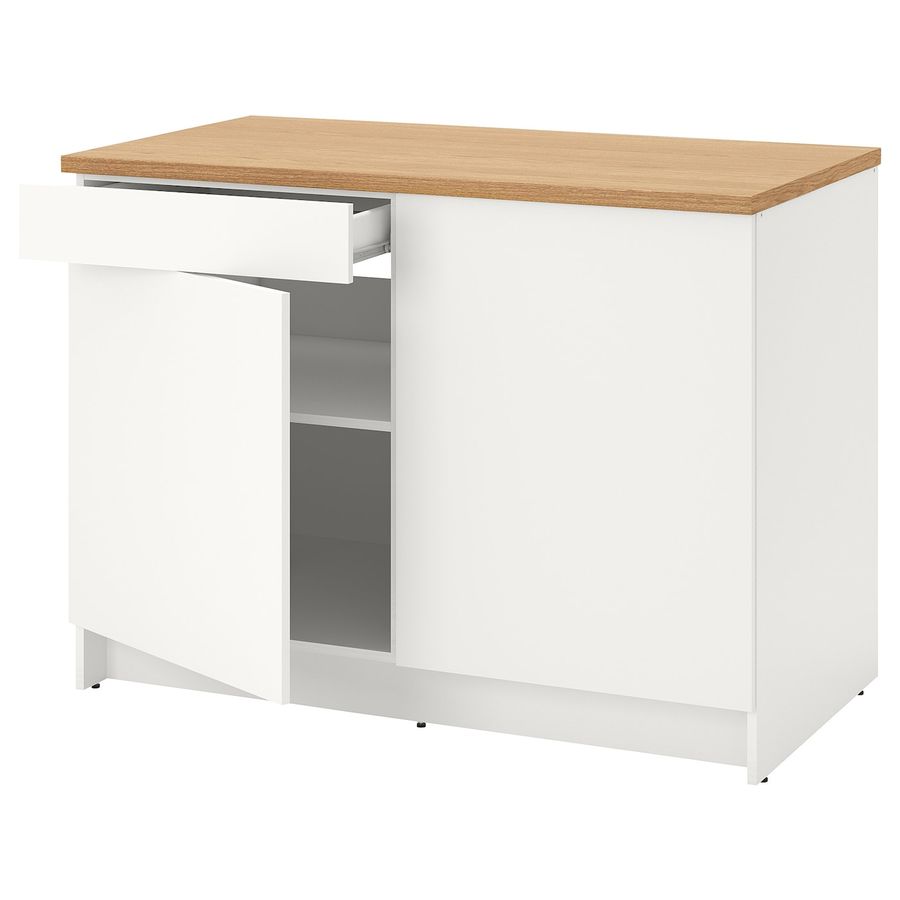KNOXHULT base cabinet with doors and drawer, white, 48x24x36" - IKEA added by Niki Dowds