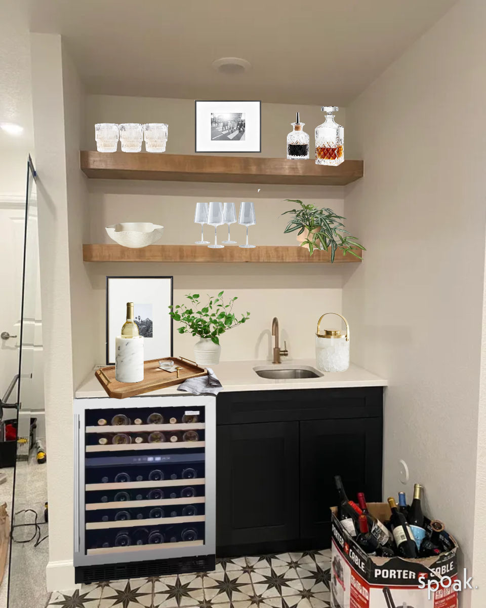 Cozy Basement Inspo designed by Victoria Wootton