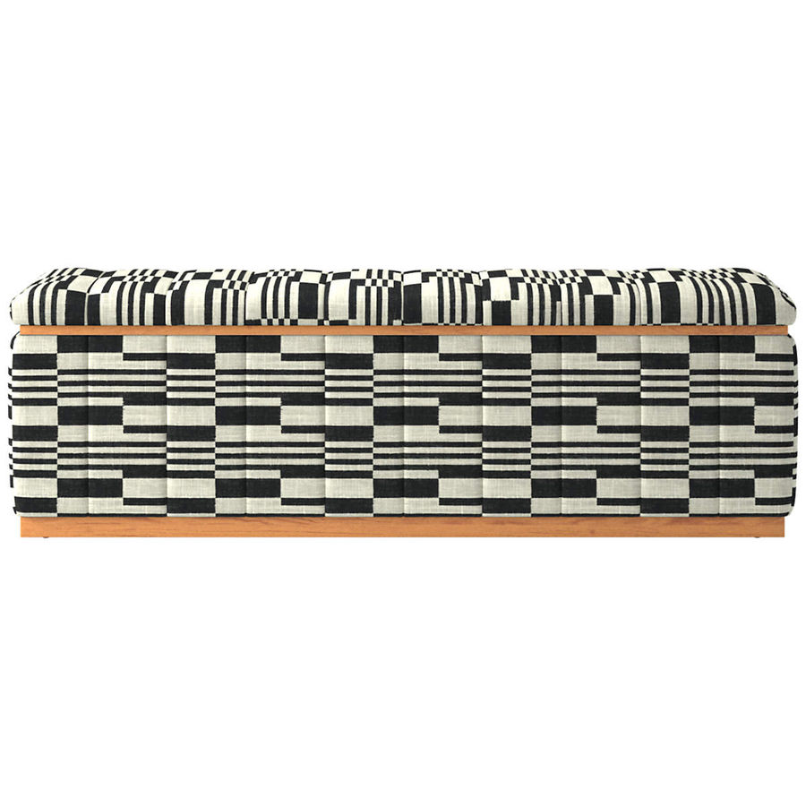 Forte Piano Domino Textured Weave Natural Bench, 60"w added by Kate Lynn Nemett